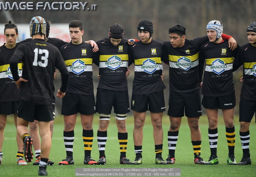 2020-02-09 Amatori Union Rugby Milano U16-Rugby Rovato (14-10)